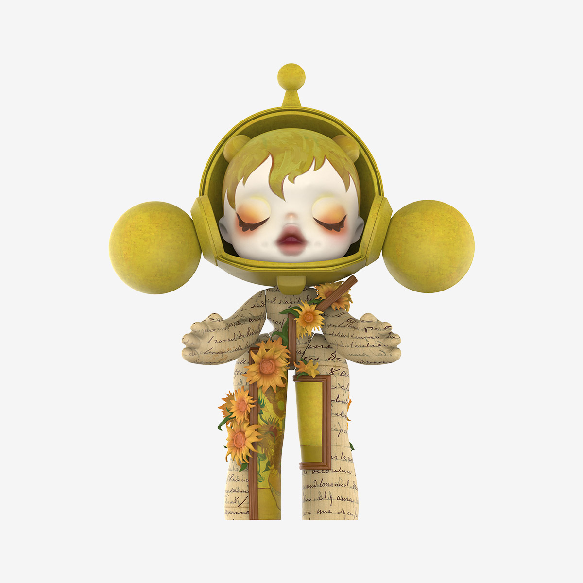 MEGA α SKULLPANDA 400% Van Gogh Museum Sunflowers image